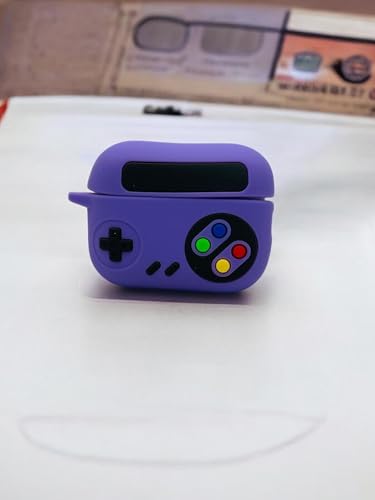 Image of SE HUB Airpods Pro 2 Case Cover Keychain for 2Nd Generation Design with Mag-Safe, Shock Proof 360-degree Protection Case Cover Soft Skin Silicone (Ring Carbaner and Hand Strap Included)- Violet