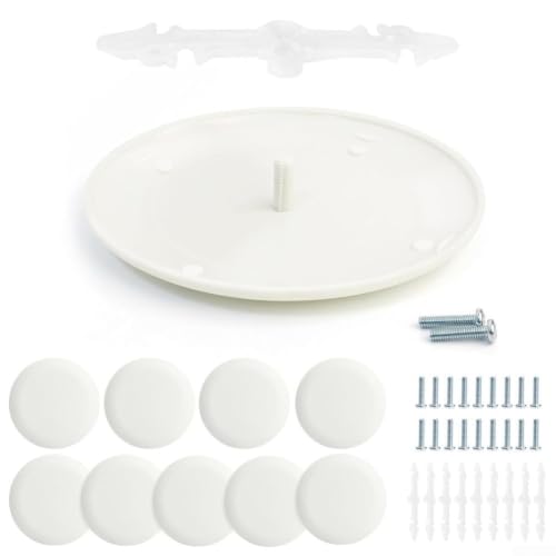 Placa de cubierta de techo blanca pintable para tapar huecos de focos empotrados en reformas 3