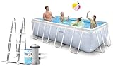 Intex Piscina Desmontable Rectangular Chevron Prism Frame Premium, Medidas...
