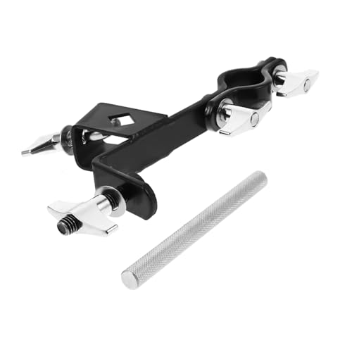 Soporte extensible para cowbell y platillo Toddmomy – Abrazadera estable para batería, compatible con cowbell y cymbal miniatura 1
