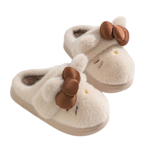 Purrfectly Cozy! Cute & Fluffy Cat Slippers for Women – Plush, Warm House Shoes with a Convertible Strap for Ultimate Comfort!