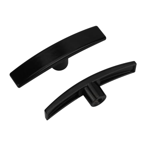 Image of 2pcs Aluminum RV Dump Valve Handles, Fit for Valterra T1003-6MN | Metal T handle upgrade, black finish, fits gray & black water gate valves, fits 1 1 /2 inch and 3 inch water tank gate