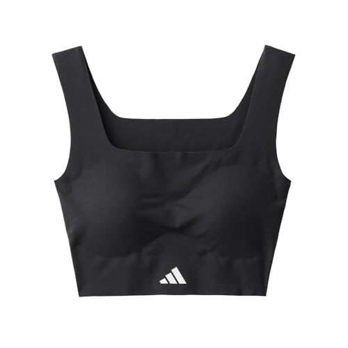 adidas ハーフトップブラADIDAS(アディダス) 完全無縫製 綿混 オーガニックコットン 吸汗速乾 AP0055レディース
