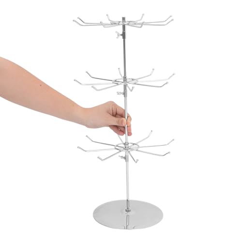 Support bijoux rotatif luxe en acier galvanisé de 55cm