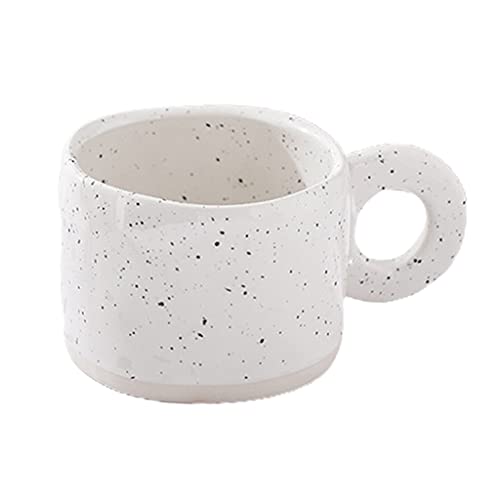 REITINGE Taza de café de cerámica nórdica de diseño simple con tinta de salpicaduras para personalidad creativa del hogar, taza de café, taza de café reutilizable de cerámica apta para lavavajillas