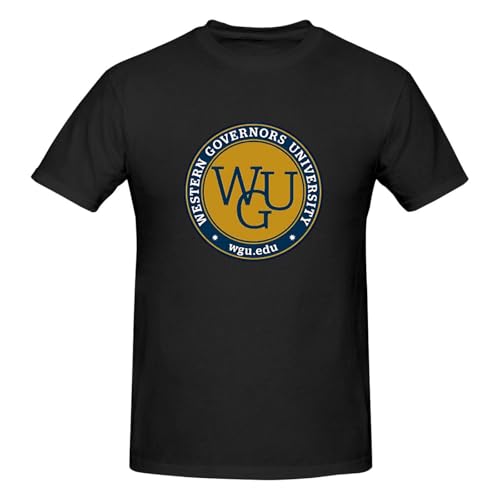 Western Governors University T-Shirt Men's Short Sleeve Quick Dry Athletic Top Tee Crew Shirts