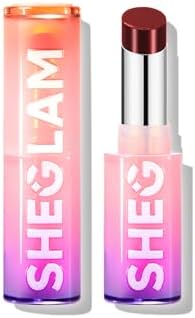 SHEGLAM Mirror Kiss High-Shine Lipstick Silky Jelly Texture Hydrated&Smooth Lip Gloss-Vibe Check