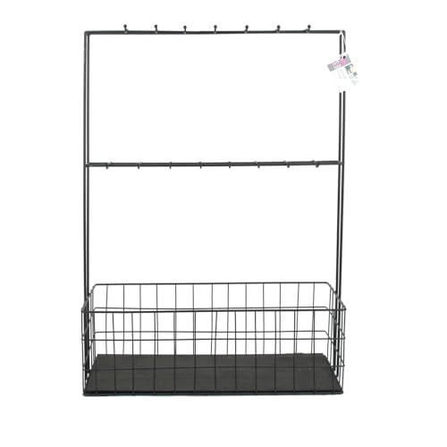 HOME DECO FACTORY Gestell und Korb mit 16 Haken