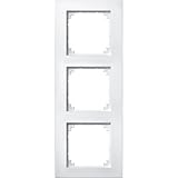bündiger  Einbau Merten 488319 M-PLAN II-Rahmen, 3fach, bündiger Einbau, polarweiß