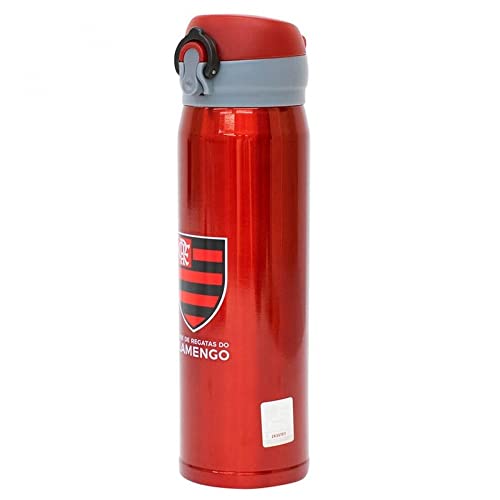Garrafa Térmica Flamengo 450ml Inox Original e Resistente