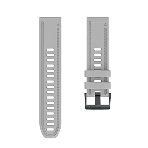 Bracelet de montre 20 mm pour Garmin Fenix 7S 6S 5S silicone gris interchangeable