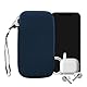 kwmobile Handytasche für Smartphones XL - 6,7/6,8 - Neopren Handy Hülle Marineblau - Handy Tasche 17,2 x 8,4 cm Innenmaße