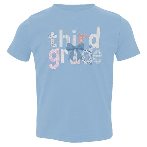 Third Grade Coquette Bow - Floral Back to School Toddler T-Shirt