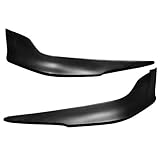 Front Bumper Lip Compatible with 2011-2012 Honda Accord Sedan 4DR, Factory Style PP Black Front Lip Spoiler Splitter by IKON MOTORSPORTSUnpainted Black