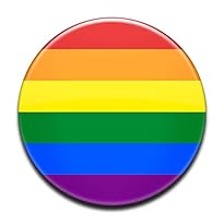 LGBT Button Regenbogen Gay Pride Festival, versch. Gr&ouml;&szlig;en