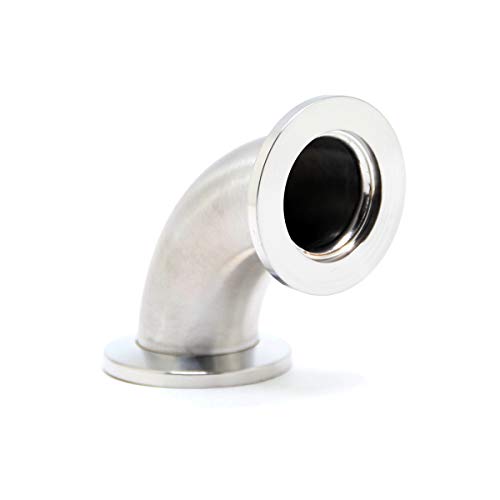 Image of QiiMii KF-25 Elbow 90 Degrees Vacuum Fittings Stainless Steel 304 Fits 1.57 inch Tri Clamp