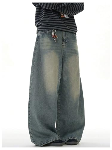 Floerns Men's Baggy Jeans Vintage Wide Leg Y2k Hip Hop Denim Pants Streetwear4