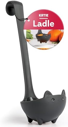 OTOTO Katie Cat Soup Ladle - Halloween Gifts Black Cat, Gothic Gi...