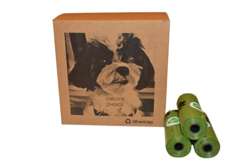 Image of Chico's Choice 240 Count Dog Poop Bags - Leakproof, Eco-Friendly Biodegradable Dog Waste Bags, Standard Size for All Dogs