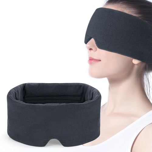 Mavogel Full Coverage Sleep Mask for Sleeping, Light Blocking Eye Mask with Adjustable Closure...