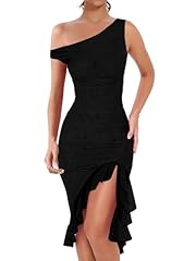 One Shoulder Black