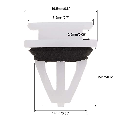 Mtsooning 20Pcs Rocker Panel Moulding Clips, Front Lower Fender Molding Retainer Replacment For Honda Acura Accord Civic Crv Side Skirt Sill Guard Cover Trim Clips Fastener #TOP3