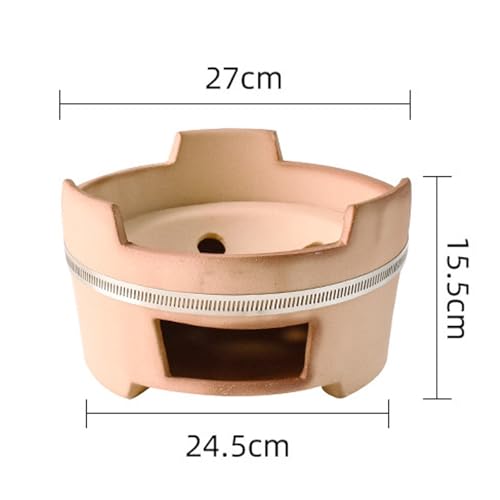 Réchaud à charbon en céramique compact et grand gril multifonctionnel de table - 3