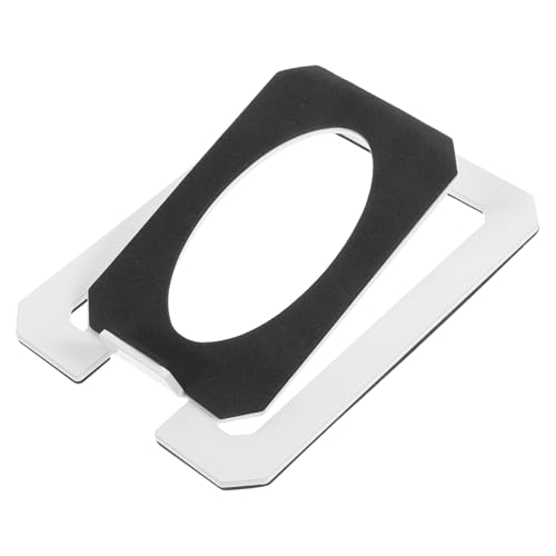 BESTonZON Heavy Duty Metal Speaker Stand for Desktop Use Tilted Design Stable Support for Home Office and Conference Rooms Space-Saving Speaker Holder