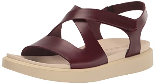 Sandale ECCO Sangle Croisée Flowt pour femme en cuir confortable