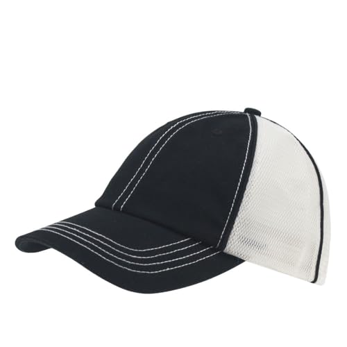 Image of The Vintage Year Washed Cotton Unstructured Soft Mesh Adjustable Trucker Baseball Cap