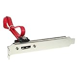 InLine eSATA Slotblech, eSATA Buchse extern auf intern SATA Stecker 3Gbit, 50cm, Das Slotblech ermöglicht den Anschluss von externen SATA- (eS-ATA) Geräten an den internen S-ATA Controller auf dem Mainboard oder der Schnittstellenkarte. Das Kabel ist extra gut geschirmt und lässt Datenübertragungsraten bis 3GBit/s zu. S-ATA Stecker 7pol auf eS-ATA Buchse im Slotblech Länge ca. 0,5m AWG 26 Leitungen, extra gute Geflechtschirmung Stecker mit Sicherungslasche
