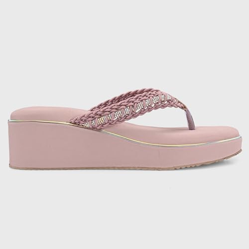Image of Centrino Women's Classic Wedge Sandals |Elegant Stylish Slip-On Ladies Sandal|Trendy Heels - Perfect for Casual & Party | Lightweight and Durable Comfortable Footwear for Daily and Casual Use (9318)