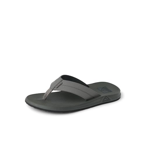 REEF Mens Sandals, Element TQT, Grey/Grey, 11 - image 1