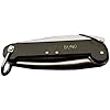 Mil-Tec German Black Sailor Pocket Knife | Compact Portable Robust Deck Multi-Tool for Outdoor Enthusiasts & Sailors | Marlin Spike for Rope Work | Eyelet to Fix on Clothes or Keychain | Steel Blade