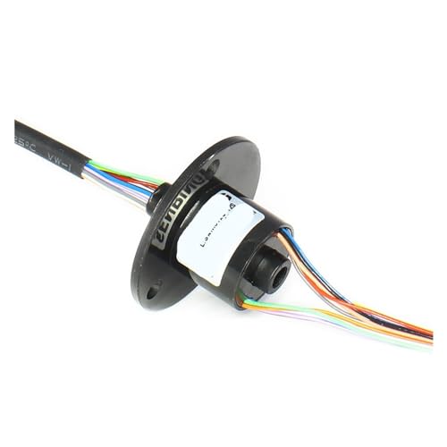 Anillo colector de 12 canales y 2A pasante de 5mm para transmisión eléctrica rotativa
