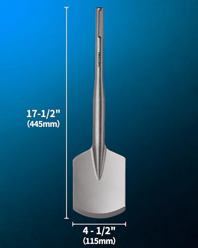 Firecore Sds Max Clay Spade, Firecore 4-1/2 Inch X 17 Inch Steel Drill Shovel Bit For Sds Max Rotary Hammer Electric Jackhammer thumb #5