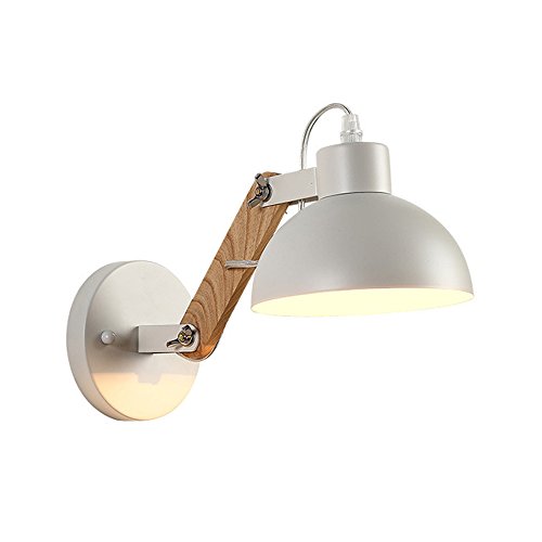 Preisvergleich Produktbild DYFYMX Einfache skandinavische Wandlampe kreative Schlafzimmer Nachttischlampe führte Wandlampe schmiedeeiserne Wandleuchte einziehbare Wandleuchte Großhandel - Wandleuchte für Home Office