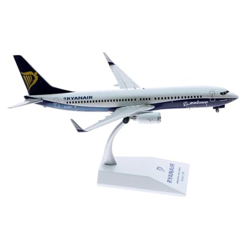 Avión a escala 1:200 Boeing 737-800 Ryanair fundido a presión con soporte de Planetoy XX2496.
