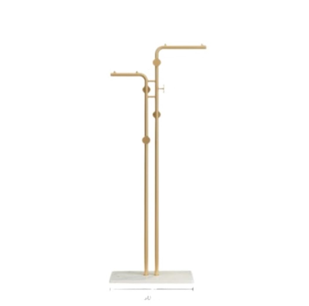 CVdrtyED Racks Free Standing Metal Coat Rack With Natural Marble Base Entryway Coats Hanger Stand With Hooks For Hats Hallway Organiser(A)