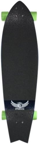 F1 Fibreweave Longboard Skateboard Complete, Blue, 37.5-Inch