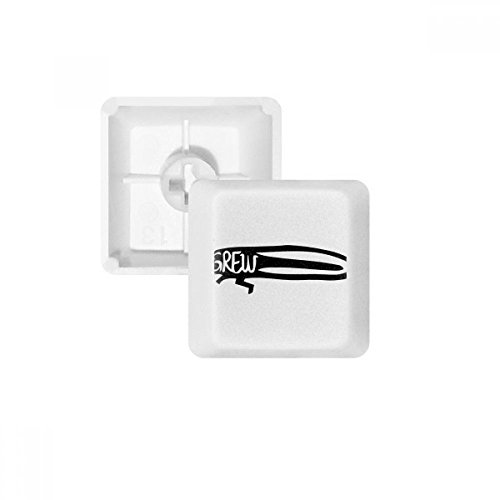 Keycaps PBT pour clavier mécanique blanc OEM sans marquage avec motif insecte noir