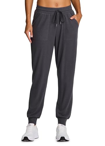 RBX Active Women's Athletic Super Soft Lightweight Cuffed Tapered Jogger Sweatpants with Pockets