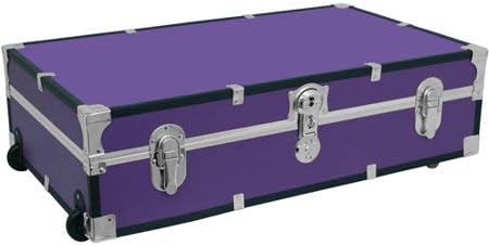 Under Bed 31" Footlocker Trunk with Wheels (Purple)