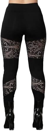 Killstar Nixie Leggings Black Lace Gothic Alternative Punk Sheer-S