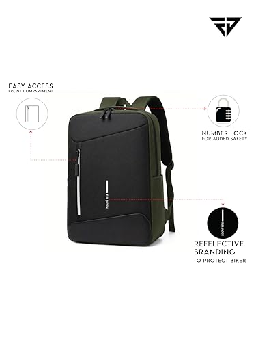 Image of FUR JADEN 35L Travel Professional Backpack with 15.6 Inch Laptop Compartment I 3 Large Compartments I Organizer Pockets I For Men Women Boys Girls I School and College Bagpack