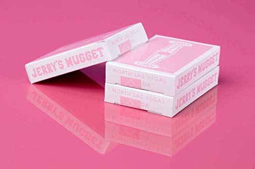Jerry's Nugget Playing Cards Pink Rose Edition Rare Limited