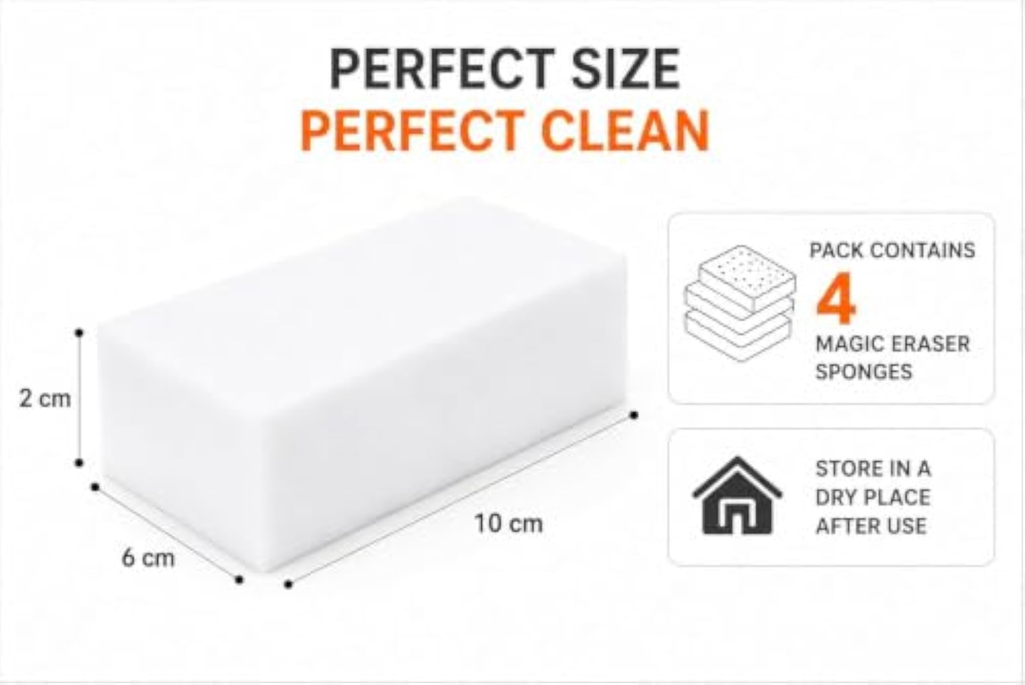 Magic Eraser Multi-Surface Cleaning Sponge, No Scratch