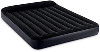 Intex Dura Beam Standard Pillow Rest Classic Airbed with Internal Pump, Navy, Queen (600 lbs)