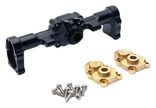 Moviziroten ���f���A�b�v�O���[�h�p�[�c FMS Xiaoqi FCX24 1/24 ���^??���A�b�v�O���[�h�C�� CNC �v���Z�X���A�A�N�X���n�E�W���O�����[�g�R���g���[���J�[�X�y�A�p�[�c (�C�G���[)(Black)