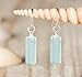 Murmur Sea Glass Earrings (Cobalt) - Sterling French Wire Beach Glass Earrings for Women by EcoSeaCo, using sustainable, recycled and repurposed material. Handmade Jewelry in the USA